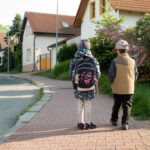 Two kids goes to school Two kids goes to school