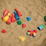 Toys in the sandbox Photo of toys in the sandbox for free download