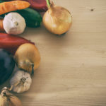 Vegetables on wooden cutting board - image for download