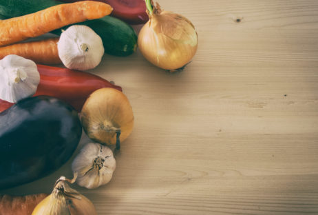Vegetables on wooden cutting board Vegetables on wooden cutting board