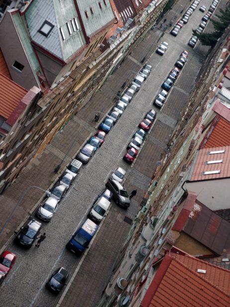 City street full of cars City street full of cars