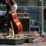 Guitar on a Concert Stage Guitar on a Concert Stage
