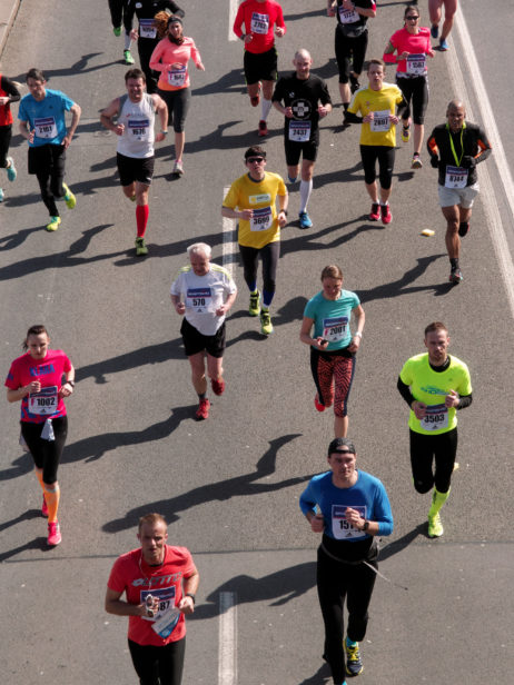 Marathon runners Marathon runners