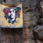 Bob Marley Flag On Reggae Concert Bob Marley Flag On Reggae Concert