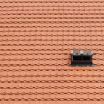 Red Tile Roof Window Background Brick Roof Light