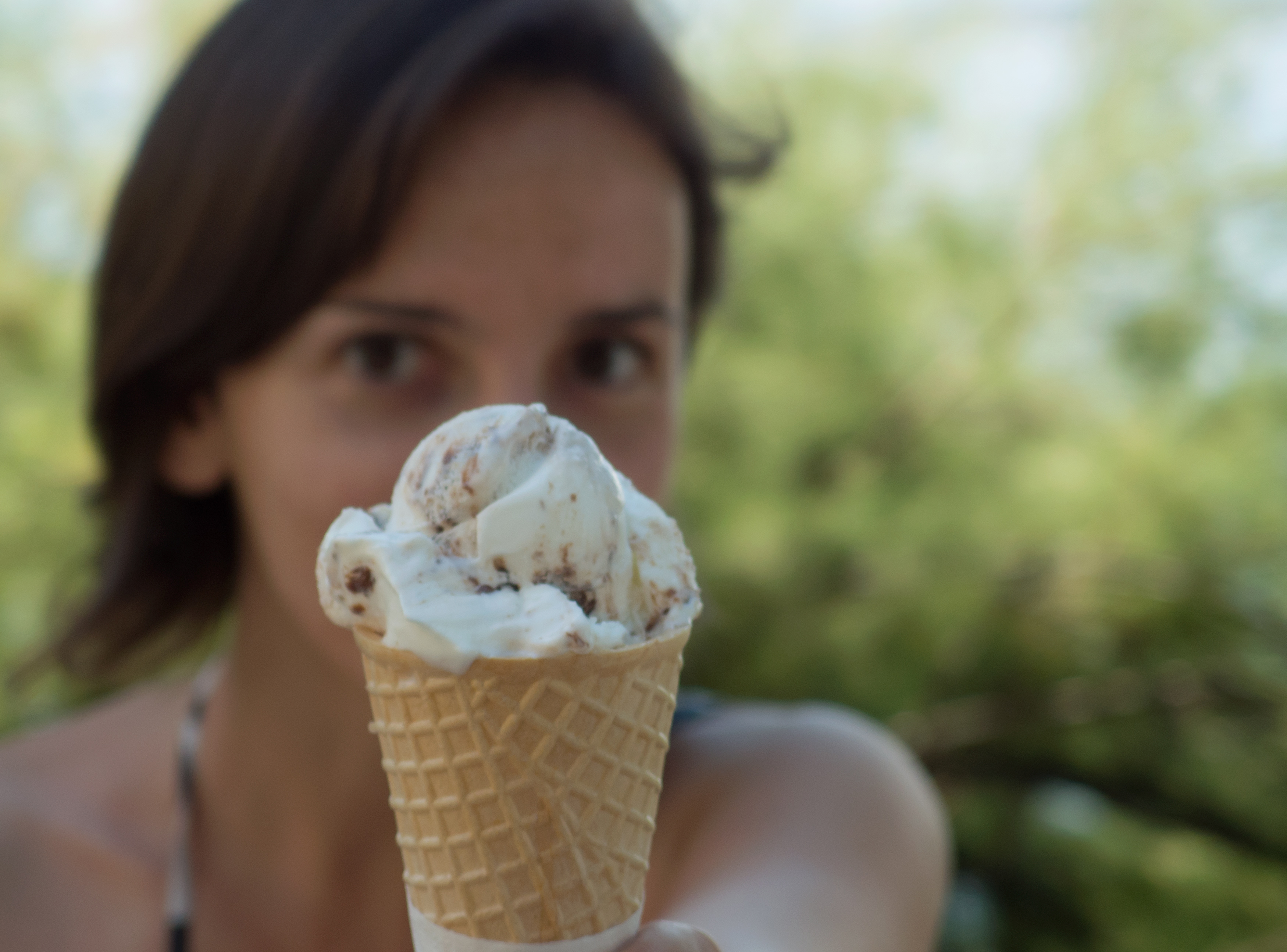 Download full size image of Girl Offering Ice Cream for free. 