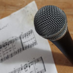 Microphone And Music Notes Microphone And Music Notes