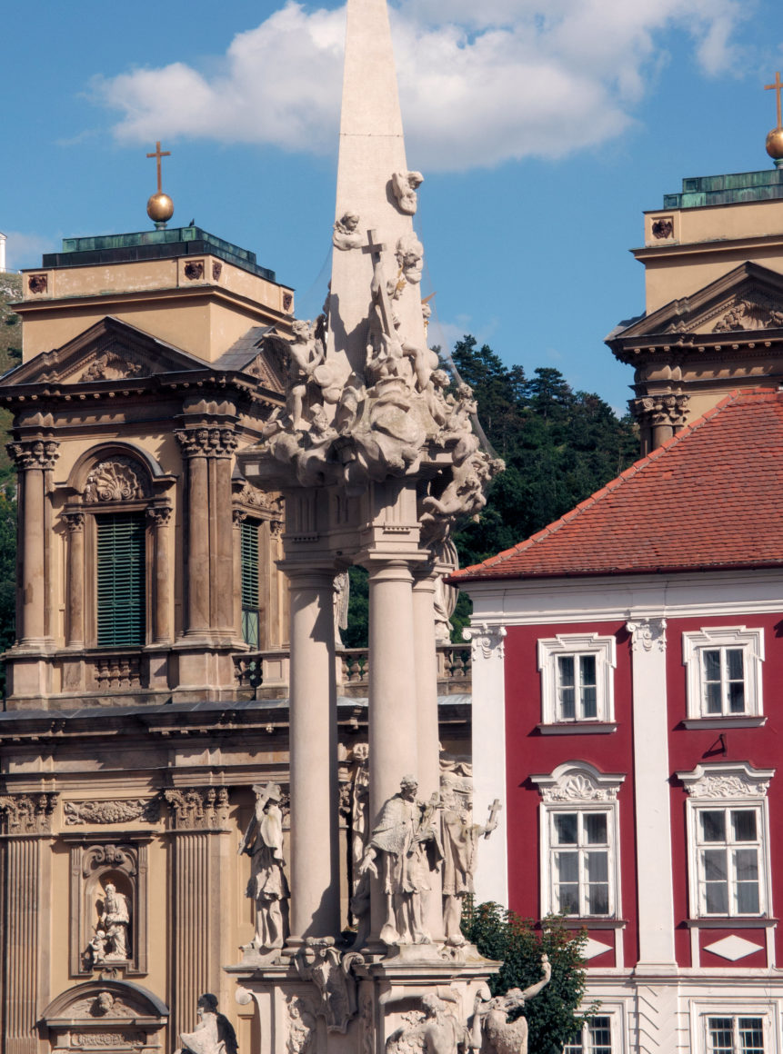Holy Trinity Statue and Dietrichstein Tomb in Mikulov