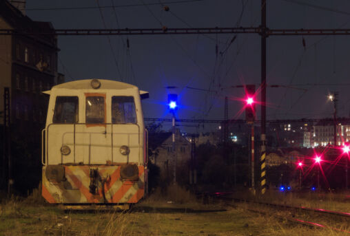 Geceleri eski tren