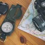 Travel Map, Car Key, Compass And Camera Travel Map, Car Key, Compass And Camera