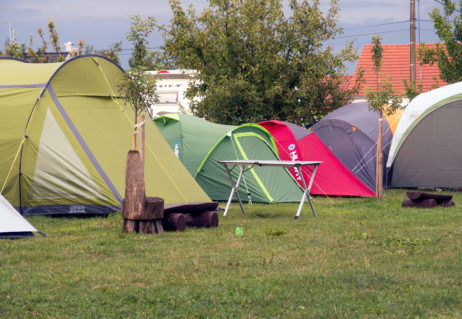 Tents at the campsite Tents at the campsite