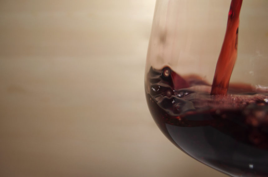 Red Wine With Copy Space