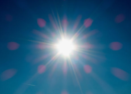 The Sun On A Blue Sky The Sun On A Blue Sky