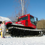 Children and Snowcat Children and Snowcat