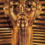 Golden Pharaoh's Head In Egypt Golden Pharaoh's Head