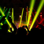 Silhouettes OF Dancing People On The Party Dancing People Silhouettes On The Party