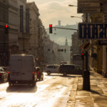 Evening Street In The City Evening Street In The City