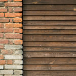 Brick Wall And Wooden Fence Brick Wall And Wooden Fence