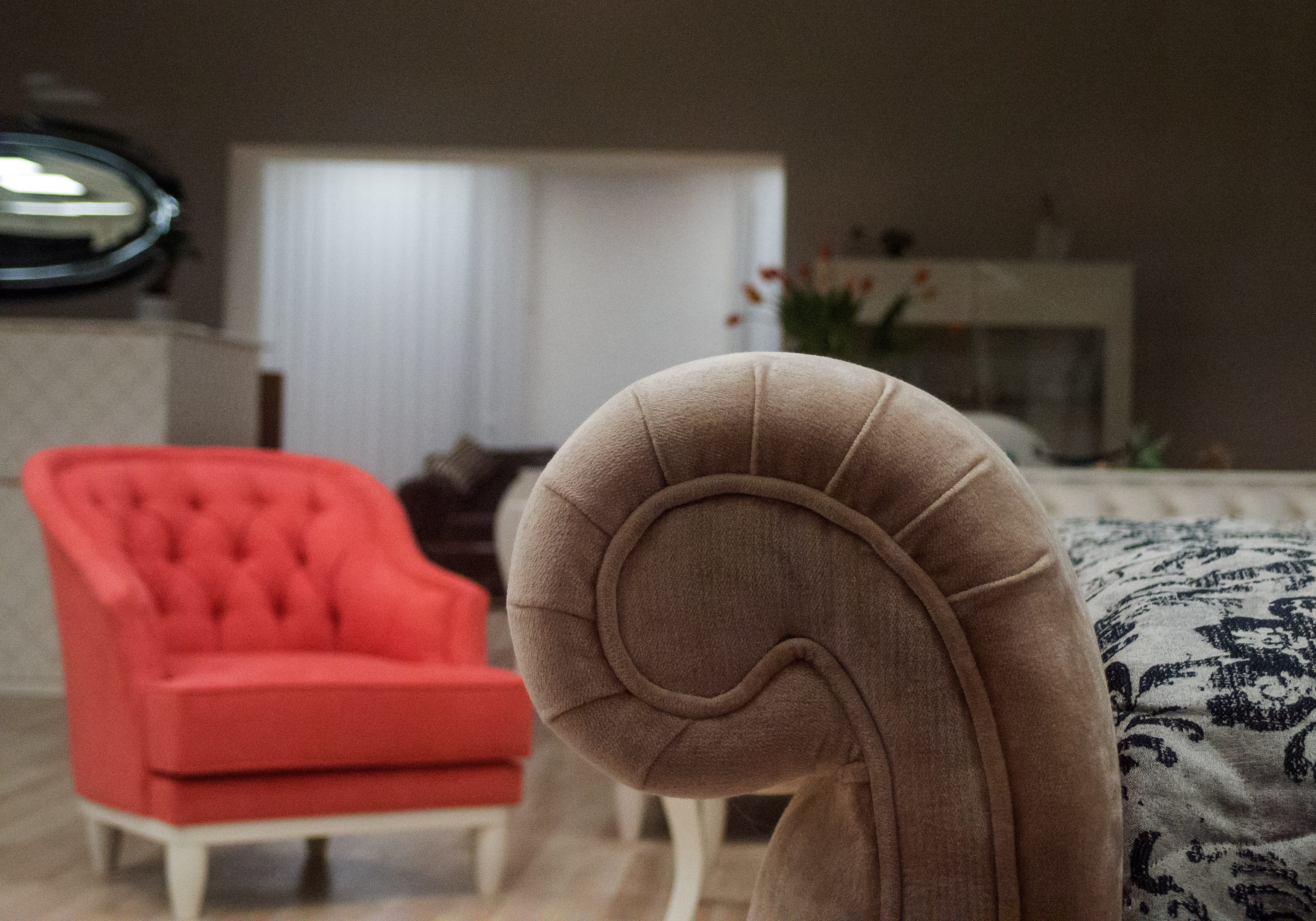 Vintage Couch And Chair Detail | Free Stock Photo | LibreShot