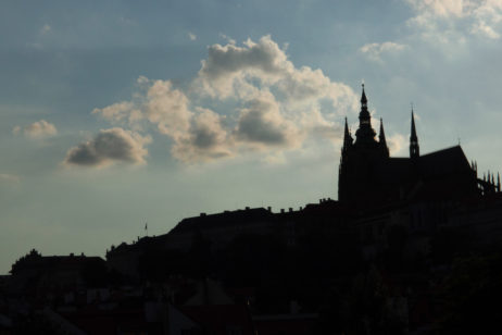 Prague Castle Silhouette Prague Castle Silhouette