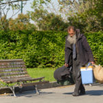 Homeless in the park Homeless in the park