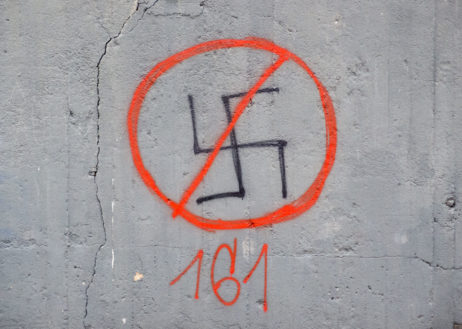 Crossed-Out Swastika On A Wall Crossed-Out Swastika On A Wall