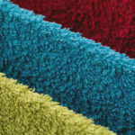 Towels of three colors