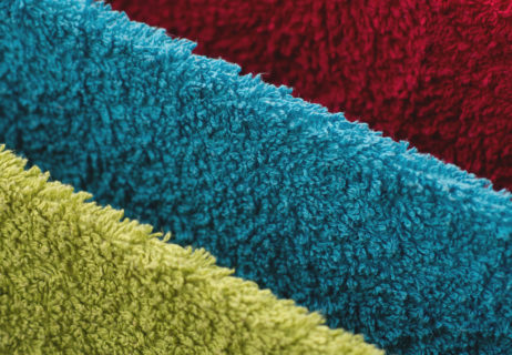 Towels of three colors Towels of three colors