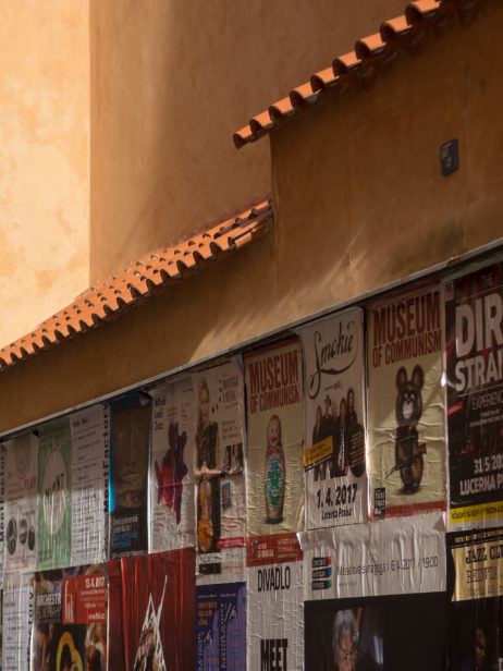 City Wall With Posters City Wall With Posters