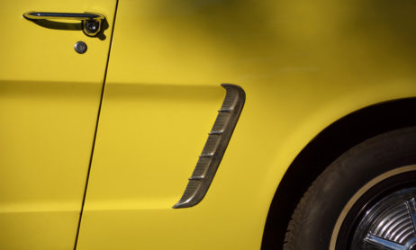 Classic Yellow Car Detail Classic Yellow Car Detail