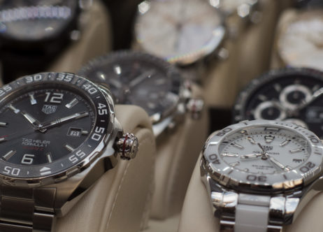 Luxury Wrist Watches In Shop Window Luxury Wrist Watches In Shop Window