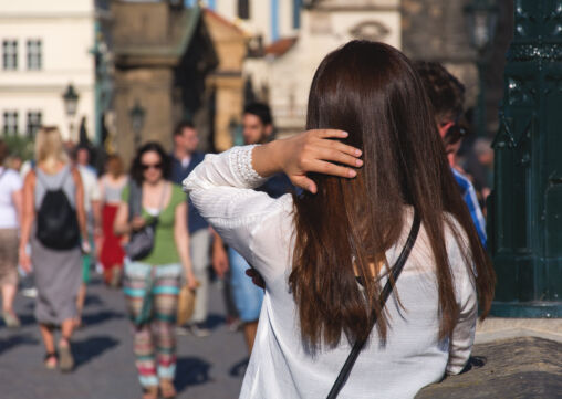 Bruin haar vrouw