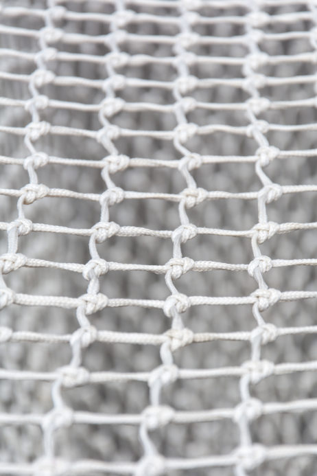 White net of soccer goal in detail White net of soccer goal in detail