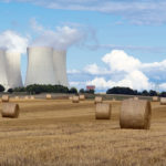 Nuclear power plant between fields Nuclear power plant between fields