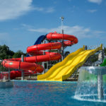Aquapark Sliders With Pool Outdoor Water Park