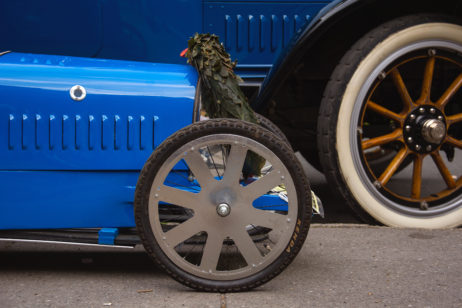 Old Blue Bugatti Type 35 Sports Car Old Blue Bugatti Type 35 Sports Car