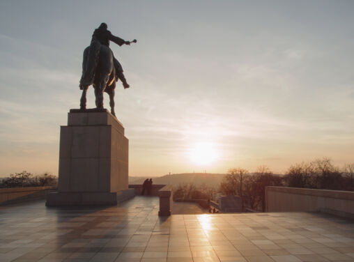 Horse statue in Prague