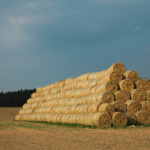 stack of straw bales