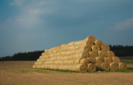 Stack Of Straw Bales Stack Of Straw Bales