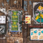 street wall with posters