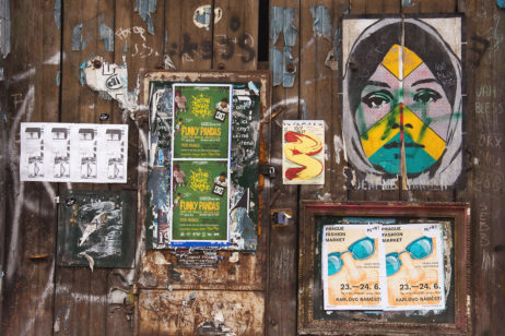 Street Wall With Posters Street Wall With Posters