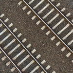 Train tracks top view train tracks top view