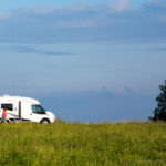 Caravan on the meadow caravan on the meadow