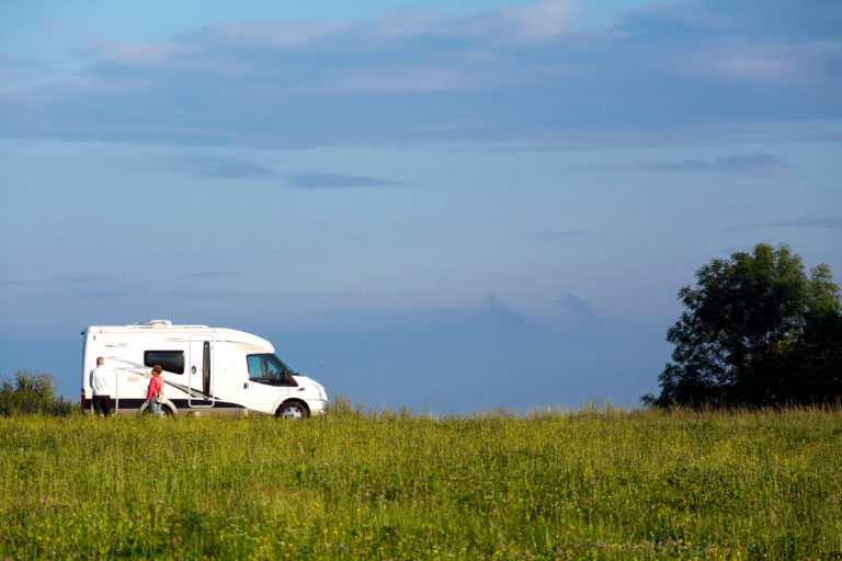 Caravan On The Meadow Copyright Free Photo By M Vorel Libreshot