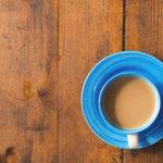 Coffee Cup on Wooden Table coffee cup on wooden background