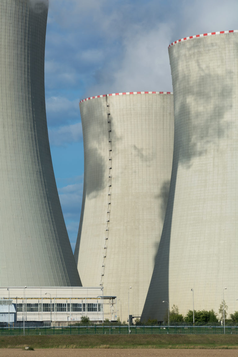 Cooling towers of nuclear power plant Free Stock Photo