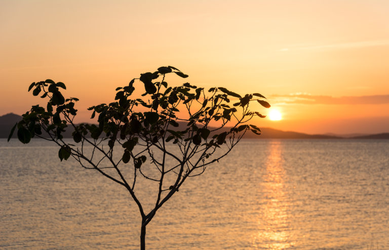 Sunset Over the Sea | Copyright-free photo (by M. Vorel) | LibreShot