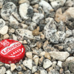 Beer stopper on the beach