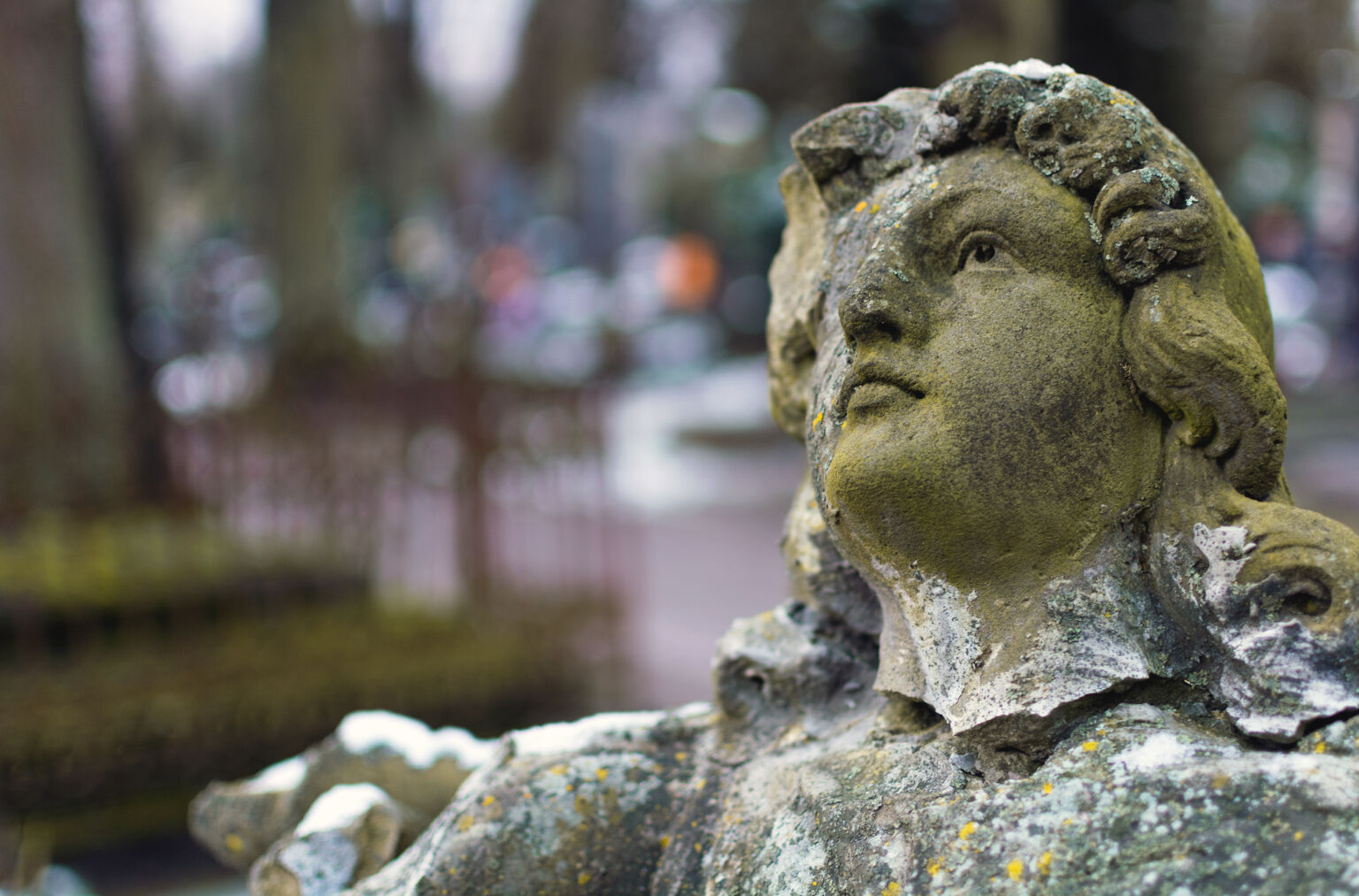 Broken Statue in a Cemetery Copyrightfree photo (by M. Vorel