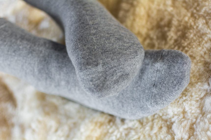 Socks made of cashmere wool